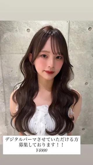 パーマ yui🎀ブリーチな しダブルカラー/博多のヘアスタイル