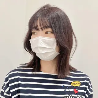 ミディアム 🌿レイヤー/ブリー チ/🌿JINのヘアスタイル