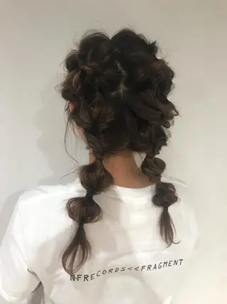 セミロング ヘアアレンジ 縮毛矯正/艶カラー/ ikedaのヘアスタイル