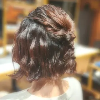 ショート ヘアアレンジ シールエクステ🎀 ホシノ🕒ユウカのヘアスタイル