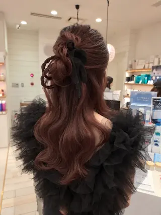 ロング ヘアアレンジ MIYU/レイヤー 透明感カラー/渋谷のヘアスタイル