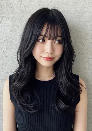 ミディアム カラー ヘアアレンジ ivybyCIEL 女性専用サロンのヘアスタイル