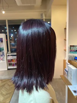 ミディアム カラー 仲宗根 瑞希のヘアスタイル