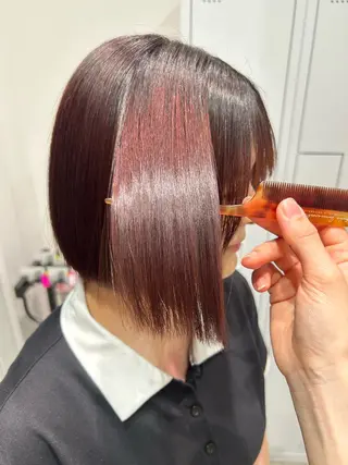 ショート カラー ヘアアレンジ yuka .のヘアスタイル