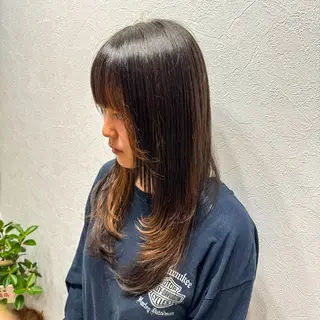 ロング カラー c& ちはるのヘアスタイル