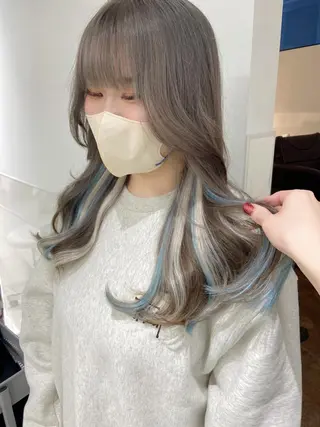 ロング カラー ヘアアレンジ Amelie yunのヘアスタイル