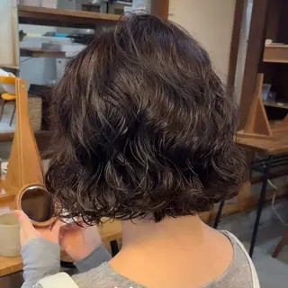 ショート パーマ 原宿/くるくるパーマ 🌴yacoのヘアスタイル