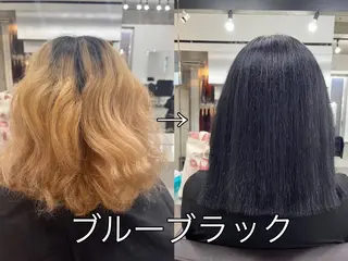 セミロング カラー ヘアアレンジ エクステ7:30〜 LuciA\5900のヘアスタイル