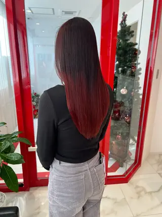 ロング カラー 山本 麗のヘアスタイル