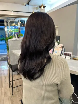 セミロング カラー sato ayaka |透明感カラー🫧のヘアスタイル