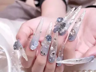 ロング カラー Bling Salonのネイルデザイン