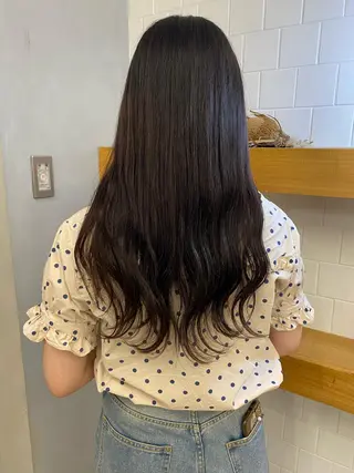 ロング カラー ヘアアレンジ 、 、のヘアスタイル