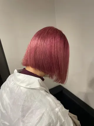 ショート カラー ボブ/レイヤーカット 縮毛矯正/コウキ新宿のヘアスタイル