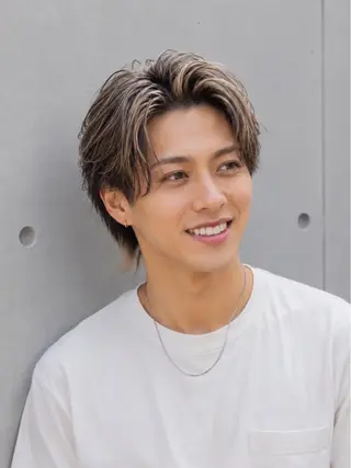 カラー メンズ 宇梶 千愛のヘアスタイル