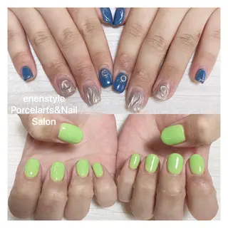 ショート ネイル 🐾enen style 🐾のネイルデザイン