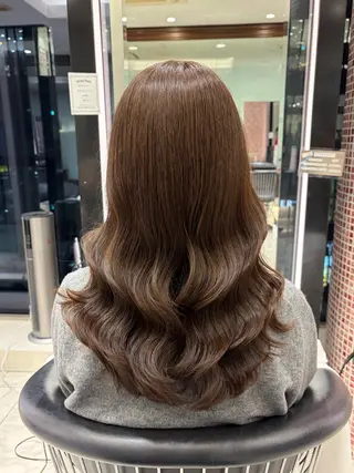 ロング パーマ 🌸銀座コテ巻き風 パーマ🌸いでいあやのヘアスタイル