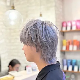 カラー メンズ 🕊️カズヤ/ ハイトーン🕊️のヘアスタイル