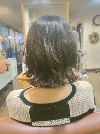 ミディアム パーマ ASAKO ✴︎アメリシュシュのヘアスタイル