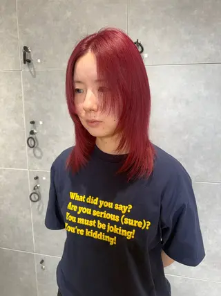 ミディアム カラー 🤍透明感カラー🤍 三浦瑠璃のヘアスタイル