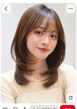 セミロング 寺下 璃桜のヘアスタイル