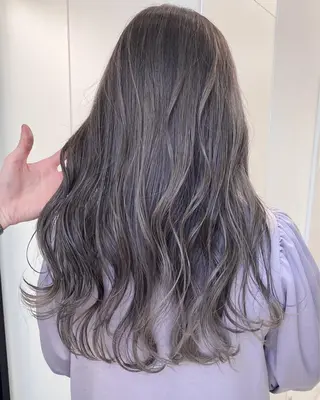 ロング カラー パーマ ヘアアレンジ 【公式】amble luxe池袋東口🩷のヘアスタイル