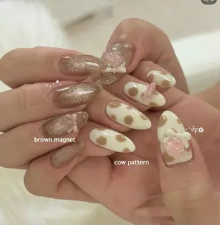 ネイル YumiNail 長さだし&ハンドケアのネイルデザイン