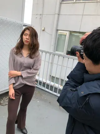ミディアム カラー パーマ ヘアアレンジ メンズ キッズ ネイル マツエク・マツパ premier modelsのヘアスタイル