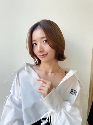 ミディアム 🇰🇷韓国ボブ/ 縮毛矯正🇰🇷愛誠のヘアスタイル