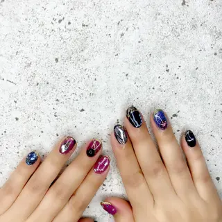 セミロング カラー パーマ ヘアアレンジ メンズ キッズ ネイル マツエク・マツパ アイブロウ Salon Ｋのネイルデザイン