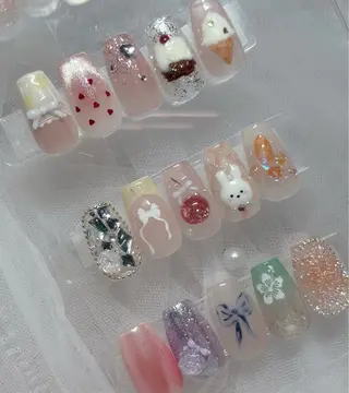 ネイル kaho  🧸🎀 RiLionのネイルデザイン
