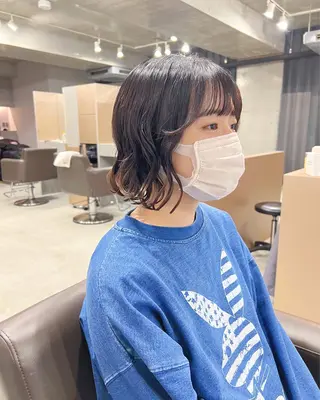 ショート パーマ ボブパーマコテ巻き風 パーマNo1深江秀平のヘアスタイル