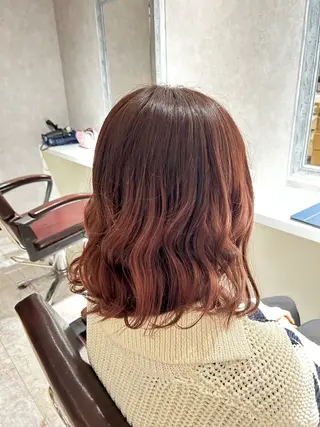ミディアム カラー ヘアアレンジ ブリーチ🐰インナー ♡ハイライト♡綾🐰のヘアスタイル