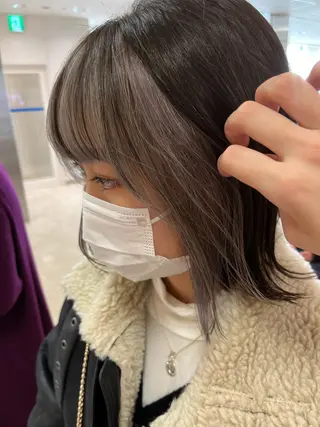 ミディアム カラー 暖色/ブリーチカラー 🎀 M i k uのヘアスタイル