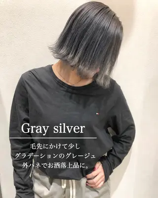 ショート 横浜ブリーチムラ直し ハイトーン/ブリーチのヘアスタイル