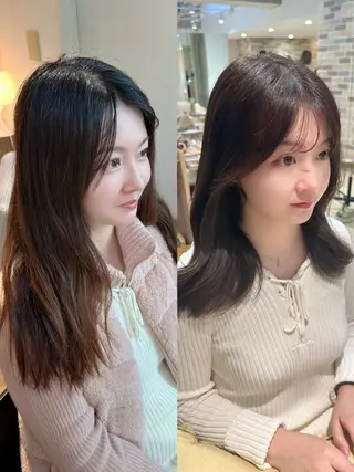 セミロング 市原 大翼のヘアスタイル