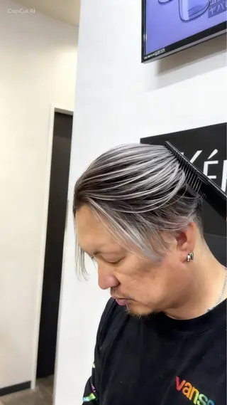 ショート カラー メンズ 【men's Lapis横浜】海人のヘアスタイル