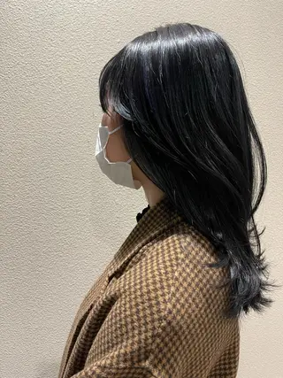 ロング カラー トレンド/顔まわり/ レイヤー/髪質改善のヘアスタイル
