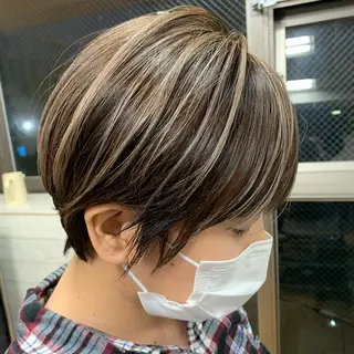ショート カラー ショート/似合わせ レイヤー/福岡聖容のヘアスタイル