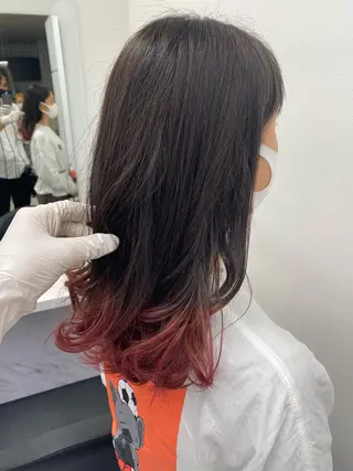 ミディアム カラー ヘアアレンジ メンズ特化 水口湧太のヘアスタイル