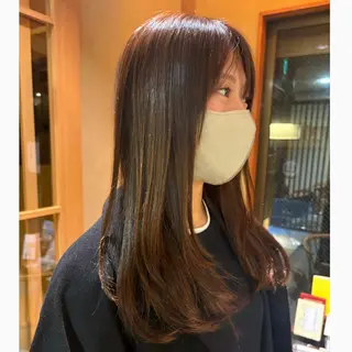 ロング 吉田 芽生のヘアスタイル