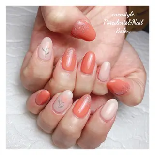 ミディアム ネイル 🐾enen style 🐾のネイルデザイン