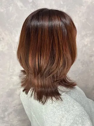 ミディアム Mika Haraguchiのヘアスタイル