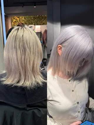 カラー 🐺新宿manabu カットモデルエクステのヘアスタイル
