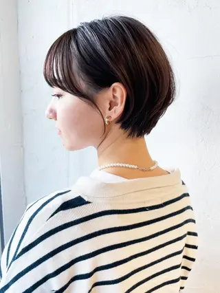 カラー ショート パーマ ヘアアレンジ ITbyALBUM 下北沢店のヘアスタイル