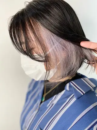 ミディアム カラー レイヤーカット 赤み消し　店長/大和のヘアスタイル