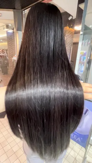 ロング ボブ/暖色カラー コウボヒカルのヘアスタイル