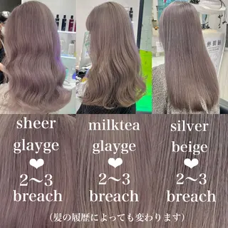 カラー 韓国レイヤー&ピンク 艶髪🩶maikoのヘアスタイル