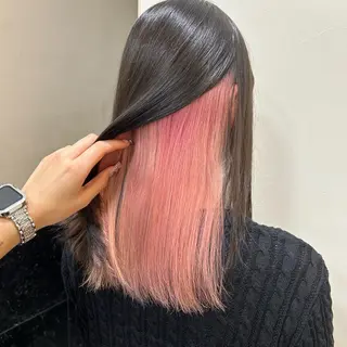 ロング カラー 🫧💞ハイトーン 瀧田 菜々花🦄🫧のヘアスタイル