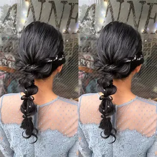 ロング ヘアアレンジ パーマ/レイヤー /ハイライト/AOIのヘアスタイル