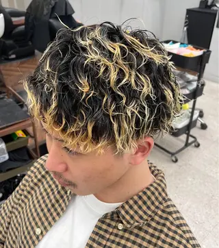 パーマ メンズ 京都河原町 メンズパーマ助川龍哉のヘアスタイル